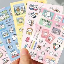 chiikawa 1 Set/8pcs Cute Cartoon Style Japanese Creative Sticker Decals, New Year Gift, Valentine's Day Gift, Easter Gift [Random Styles] - Multicolor - View 8