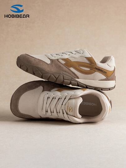 HOBIBEAR Giày thể thao thường ngày mới, giày nữ thời trang đa năng, giày bệt buộc dây phối màu thoải mái, thoáng khí, dáng rộng, giày thể thao unisex.