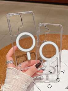 Clear Magnetic Phone Case, Classic Design - Wireless Charging Compatible - Shockproof & Anti-Yellowing - Designed For 17, 16, 15, 14, 13, 12, 11 Pro And Pro Max, Scratch-Resistant, Durable, Slim & Lightweight - Transparent - View 4