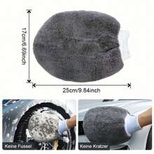 Bộ dụng cụ vệ sinh xe hơi 12 món, bộ rửa xe bằng sợi microfiber bao gồm bàn chải lốp, miếng lau vết xước và miếng bọt biển đánh bóng chi tiết - Găng tay bền, mềm mại, dụng cụ vệ sinh bên trong và bên ngoài, bộ dụng cụ chăm sóc xe hơi chuyên nghiệp. - A - Xem 4