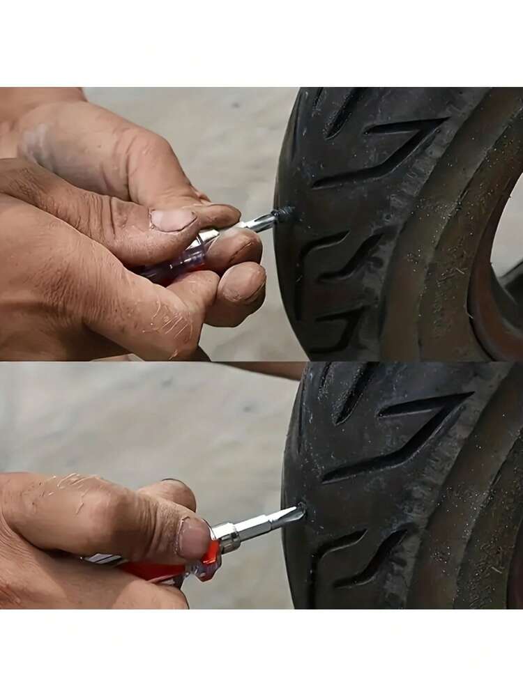 20pcs Tire Repair Kit, Vacuum Tire Patch Plug Set For Car, Motorcycle, Truck And Bicycle Quick Tire Repair. This Portable And Durable Tire Repair Patch Is A Must-Have For Roadside Emergencies. - A - View 6