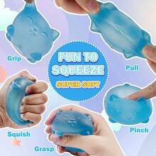 1Pack Malt Sugar Cute Cat Squishy Ball, Gummy Cat Toy - Sticky Stress Relief Toy,Taba Squishy,Travel Portable Fidget Squeeze Toys,Perfect For All Ages, Gift Box Filler, Birthday Gift, Classroom Reward Treasure Box Toys, Christmas Stocking Stuffers, Gifts For Boys Girls, Cute Children Party Favors - Random Color - màu ngẫu nhiên - Xem 4