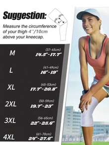 1pc 8th Generation Knee Support Brace With Side Stabilizers, Enhanced Compression, Breathable & Adjustable Knee Sleeve, Non-Electric Device - Effectively Relieve Pain And Discomfort! Ideal For Sports, Fitness And Daily Life! - Multicolor - View 4