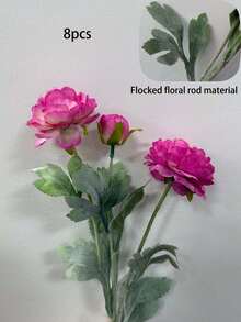 1/3/5/8 piezas Ramo de flores artificiales de seda de peonía y rosa con tallo largo, adecuado para decoración del hogar, decoración de habitaciones, decoración de bodas, decoración de jarrones, decoración de jardines, decoración al aire libre, decoración de graduación, regalo del Día de la Madre - Multicolor - Ver 24