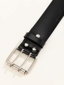 1 chiếc thắt lưng trong suốt màu trắng bóng, thắt lưng thời trang unisex, thích hợp cho các lễ hội, tụ họp, tiệc tùng, đi chơi đêm. - màu đen - Xem 3