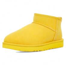 (WMNS) UGG Classic Ultra Mini Boot 'Canary Yellow' - Yellow - View 3