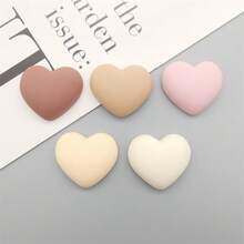 5/10pcs Brown Heart-Shaped Resin Fridge Magnets, Cute Room Decor, Suitable For Holiday Decoration, Kitchen Decor, Home Decor, College Dorm Essentials - Multicolor - View 3