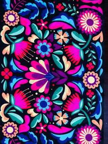1 pieza Camino de mesa floral y colorido, decoración del hogar, camino de mesa para fiestas - Multicolor - Ver 4