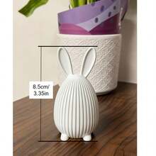 1pc Easter Bunny Egg Decoration, Cute Plastic Spring Ornament With Eggshell, Suitable For Home Table Centerpiece, Easter Basket Gift, Adult Collectible Statue, Mon Minimalist Aesthetic Decor, High-Quality Durable Material, Indoor Styling Decoration - Rabbit - View 7