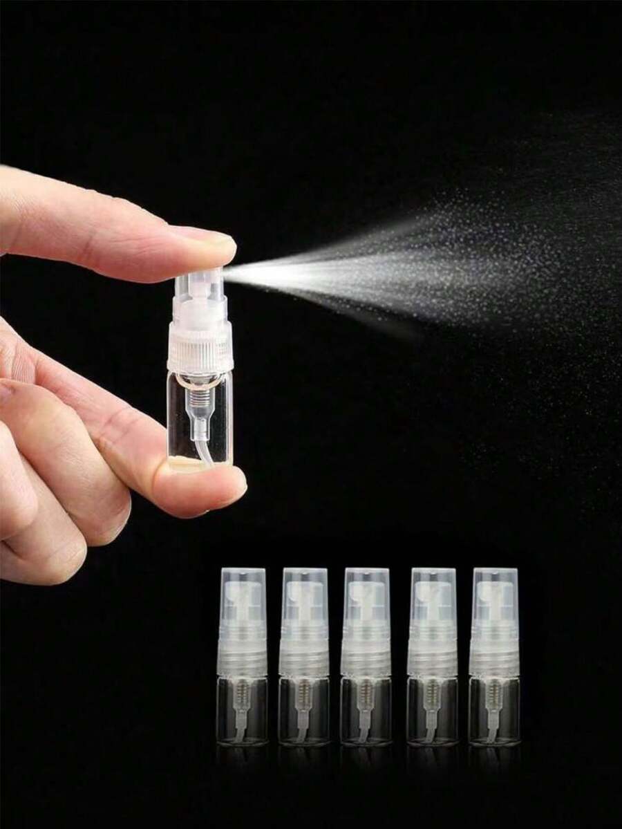 5pcs Refillable Perfume Spray Bottles, 2ml Portable Leak-Proof Mini Perfume Bottles, Suitable For Wallet, Handbag, Travel Essentials