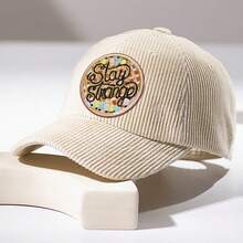 1片格子图案英文短语熨烫刺绣贴片，熨烫刺绣装饰，布料工艺缝纫刺绣贴片，适用于男士帽子、服装、牛仔裤、夹克 - A - 查看 6