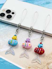 1 chiếc dây đeo điện thoại hình sao biển chủ đề đại dương mùa hè, phụ kiện điện thoại phong cách INS cho kỳ nghỉ biển, móc khóa xe hơi. - Nhiều màu - Xem 2