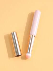 SEPROFE 1pc Lip Brush, Super Soft Fiber Cone Design Fits Lips Naturally Seamless, With Cap Portable Anti-Dust, High-Quality Wooden Handle Suitable For Daily Or Travel Makeup Tool - Pink - View 6