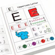 Buku Latihan Menulis Huruf ABC untuk Anak-Anak 48 Halaman | Buku Latihan Huruf A-Z, Cocok untuk Prasekolah dan Taman Kanak-Kanak | Buku Latihan Menulis Awal yang Menyenangkan, Termasuk Halaman Menggambar, Buku Latihan, dan Latihan Kata Ajaib, Merupakan Hadiah yang Bagus dan Buku Latihan Menulis Bahasa Inggris yang Praktis dan Tahan Lama, Sempurna untuk Digunakan Selama Tahun Ajaran Sekolah. - MultiWarna - View 4