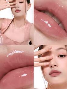 Rom&nd Angel Glow 深色唇彩，蕴含丰盈精华配方和鲜艳色素，打造高光泽亮丽妆效，丰盈双唇，质地清爽不黏腻，持久保湿，提升唇部饱满度，提亮唇色 - 06琥珀湖泊 - 查看 3
