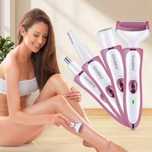 1件套USB充电式4合1多功能套装，女士电动剃须刀，鼻毛修剪器，眉毛修剪器 - 查看 9