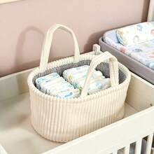 1pc Cartoon Animal Diaper Storage Basket, Newborn Diaper Storage Box, Suitable For Nursery Use - Multicolor - View 4