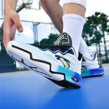 Giày bóng rổ lưới thoáng khí mùa xuân/hè 2026 mới, giày thể thao thường ngày thời trang đa năng, giày bóng rổ đế mềm nhẹ. - Xanh ngọc bích - Xem 5