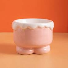 Bát ăn cho mèo chân ngắn bằng gốm sứ, chân cao giúp bảo vệ đốt sống cổ, bát đựng thức ăn cho mèo, bát đựng thức ăn cho chó, chậu đựng thức ăn cho chó, bát đựng thức ăn/vệ sinh, dễ vệ sinh. - 320ml - Xem 10