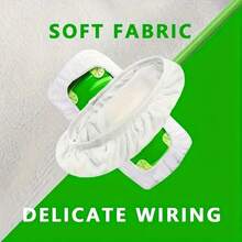 8 Pieces Of White Mop Cloth, Reusable Mop Cloth, Textured Cleaning Surface, Efficient Removal Of Dirt, Compatible With Most Mops, Suitable For Multi-Purpose Dry And Wet Floor Cleaning, Dry And Wet Flat Mop Cover, Preferred For Home Cleaning, Cleaning Accessories - trắng - Xem 2