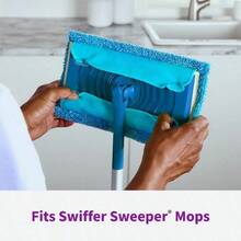 2-Count Microfiber Mop Pads For  Sweeper, Reusable Durable Sweeper Refills For Hardwood, Tile & Floor Cleaning - 1 - Xem 3