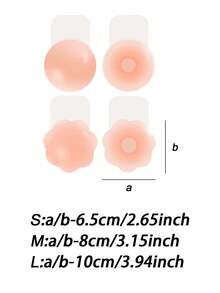 12pcs/6Pairs Reusable Lifting Nipple Covers, Seamless Breathable Self-Adhesive Invisible Bra, Traceless Anti-Bump, Women's Underwear And Underwear Accessories. - 彩色 - 查看 8