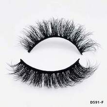 MKHLINA 1 Pair 15mm 5D Handmade False Eyelashes, Natural Daily Wear Faux Mink Lashes, Reusable, Suitable For Spring Summer Makeup - Black - View 16