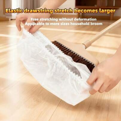 50 chiếc/gói Vỏ bọc chổi dùng một lần, vật dụng thiết yếu để vệ sinh nhà cửa, hút bụi và tóc, tiện lợi cho việc dọn dẹp.