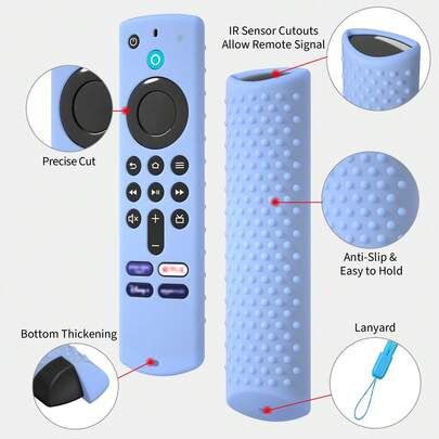 Compatible con Fire Stick y Alexa, adecuado para el control remoto de Fire TV Stick de 3ra generación, 2 estilos iluminados para adaptarse a varios decorados interiores