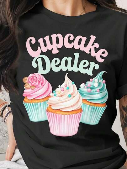CupC1Ake D1ealer T1S1Hirt R Baking Addict T1EE220g uniS1ex algodón puro T1S1Hirt adecuado para uniformes, ropa de mujer o incluso. Tejido de alta calidad y duradero, adecuado para todas las estaciones, cómodo al tacto y de larga duración. Top transpirable, adecuado para que las mujeres lo usen en otoño, Día de la Madre, Día de los Caídos, Día de la Independencia y otras ocasiones.