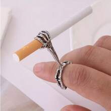 Skeleton Finger Smoking Ring, Unique Cigarette Holder Clip - ㅤ - View 2