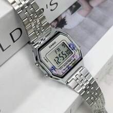 Casio 卡西欧经典复古方形腕表，男女通用，简约设计，日常佩戴 LA680WA-4C - 均碼 - 查看 2