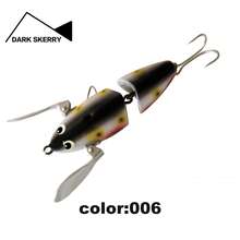 18g/82mm Multi-Section Floating Catfish Lure, Metal Wing Propeller Surface Bait, Can Add Glow Stick (Excluding Battery), Stable Swimming Posture, Targeting Catfish, Black Fish, Carp, Bass, Glow-In-The-Dark Fish Eye - Multicolor - View 11