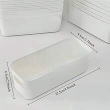 5个/10个便携式收纳篮 - 适用于办公用品、配件、化妆品、袜子、内衣等。时尚耐用的可堆叠收纳盒 - 节省空间的抽屉整理器、收纳篮、收纳盒、家用收纳盒和收纳容器。 - 彩色 - 查看 8