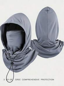 2/1 Hooded Full-Face Mask Sunshade Sleeve Cover, Summer Windproof Mask Neck Guard, Breathable Sunshade Protection Mask - Multicolor - View 10