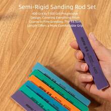 Set de 4 piezas de herramientas para construcción de modelos, kit básico de herramientas de ensamblaje para principiantes, combo de manualidades de modelos, cortador de bebedero + juego de palitos pulidores - Alicates + Varilla de pulido - Ver 5
