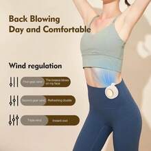 Ventilador Eléctrico Portátil Silencioso Mini Sin Aspas, Ventilador Pequeño con Clip para Camisa y Cintura, Nuevo Ventilador Mini Sin Aspas con Clip 2026, 3 Velocidades Ajustables para Exteriores, Viajes y Oficina, Accesorios de Viaje, Regalo (blanco) - Rosa - Ver 11
