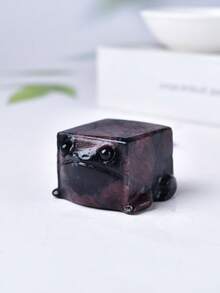 CUPIDCRYSTAL 天然水晶雕刻立方体青蛙，可爱水晶雕刻装饰品，情人节、复活节的完美礼物，水晶和石头 - 彩色 - 查看 8