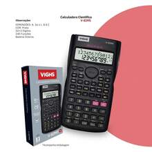 Kit 10 Calculadoras Cientifica 240 Funções Vighs V-82MS-12 - Tamanho Único - Visão 2