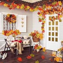 Approx. 10/100pcs Artificial Maple Leaves, Multi-Color Mixed Fake Autumn Leaves Decor, Suitable For Home Fall Decoration, Halloween, Thanksgiving, Wedding, Events, Party Craft, Tabletop Decor, Artificial Flowers And Plants - Multicolor - View 9