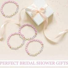 7pcs Bachelorette Party Wristbands, Wrist Bands, Party Decorations, Party Wristlets Suitable For Wedding, Engagement, Banquet, Party, Ball, Also Can Be Given As Gift - Bracelet - View 4