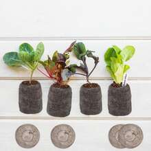 50粒30毫米泥炭丸育苗块，营养丰富的种子种植块，适用于蔬菜幼苗，易于移植的压缩泥炭育苗盆 - A - 查看 3