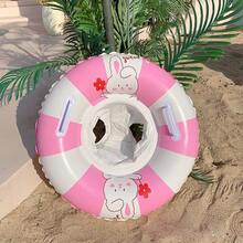 1pc Kids Inflatable Swimming Ring With Handles, Thick Round Underarm Float Ring, Anti-Drowning Baby Seat Circle - Multicolor - View 6