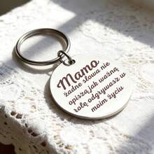 Quà tặng độc đáo nhân Ngày của Mẹ, Ngày Valentine, Lễ Tạ ơn cho Mẹ và Bà - Móc khóa bằng thép không gỉ - bạc - Xem 5