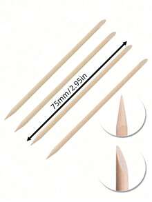 800 cái que gỗ cam 2.95 inch/75mm đẩy và làm sạch móng, phù hợp cho tiệm nail và làm móng DIY, dụng cụ chăm sóc móng, dụng cụ nail, nghệ thuật móng, tựu trường, móng, dụng cụ đẩy da móng - 75mm - Xem 7