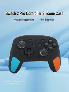 1pc Thicker Dual-Color Protective Cover For Nintendo Switch 2 Pro Controller, Anti-Slip, Anti-Sweat, Anti-Scratch, Enhanced Gameplay Experience - View 1