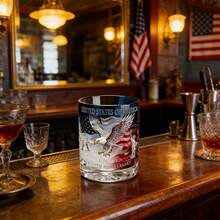 Commemorative Whiskey Glass Cup For The 250th Anniversary Of American Independence, Patriotic Printed 2D Design Tumbler Gift For July 4th - [Multi Color] - View 3