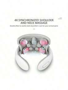 AXH Máy mát-xa cổ xung từ tính có thể sạc điện thông minh - trắng - Xem 9