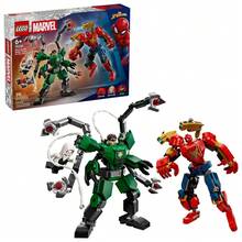 LEGO Marvel Miles Morales Mech gegen Spinne-Man 2099 Bausets für Jungen & Mädchen - beweglicher Super-Helden-Mech & 2 Marvel Minifiguren für Kinder & Fans, ab 6 Jahren - Geburtstagsgeschenkidee - 76337 - Verschiedenfarbig - Übersicht 27