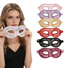 【渡船】7/3/1件装女士优雅蕾丝化妆舞会面具，适合化装舞会、万圣节、狂欢节、婚礼、派对、音乐节、母亲节等场合。 - 彩色 - 查看 17